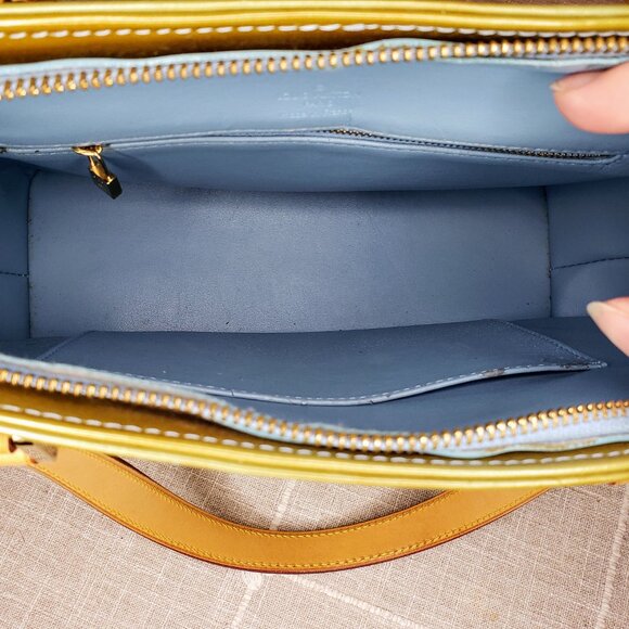 Louis Vuitton FULL INCLUSION Houston Tote - Vintage Green Vernis Leather - Picture 9 of 15